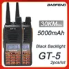 Walkie talkie 2st 10w baofeng gt 5 högeffekt professionell lång räckvidd dubbel band CB HAM UV82 Tvåvägs Radio Comunicador Transcive 231128