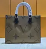 Shoppingväskor kvinnor läder lyxiga designer handväska kvinnlig modemänsare onthego handväskor handväska tote louise handväska vutton crossbody viuton väska m45039 m44576