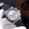 Men 41mm Mechanical Watch Designer 904L جميع الفولاذ المقاوم للصدأ الساقية الخزفية قابلة للطي مقاومة للماء الساعات الياقوت الساطعة