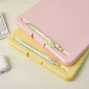 Clipboards Candy Color A4 File Folder Clipboard Writing Pad Memo Clip Board Test Paper Storage Box Organizer Stationary School Supplies 231128