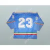 Custom Italia 23 Jersey hockey azzurro Qualsiasi giocatore o numero Nuovo Top ED S-M-L-XL-XXL-3XL-4XL-5XL-6XL