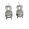 Charm Chair Personality Hollow out Earrings 231129
