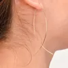 EK143 Nouvelle boucle d'oreille en forme de poisson de mode simplicité fil de cuivre géométrique à la main d'oreille à la main pour les femmes brincos de gota féminino2209