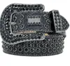 2023 med rött B -spänne BB -bälte Simon Mens Womens Midjeband för födelsedagspresent Lyxig designer Bälte Retro Nål Buckle Belt 20 Color Crystal Diamond Missseller02522