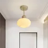 Światła sufitowe Nordic Glass Light Decor Domowe Dekor salon wiszące lampy do sypialni kuchenne szatnie ceramiczne korytarz foyer kawiarnia LED LUDE