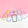 Card Holders Transparent Holder With Key Ring For Students Po Sleeves Bus Student Case Protector