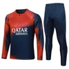 23 24 MBAPPE VERRATTI Training Wear Half Zip Camisas de futebol MARQUINHOS HAKIMI KIMPEMBE FABIAN VITINHA Camisas de futebol Uniformes