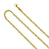 Twisted Rope Chain Necklace 18K Gold Twist Chain Necklace