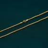 أعلى البائع الفضي الاسترليني 925 المجوهرات 18K مطلي بالذهب الملتوي سلسلة حبل القلادة حبل القلادة سلسلة للنساء