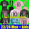 NY Messi 2023 2024 Inter Miami CF Soccer Jerseys Jordi Alba Sergio Kryvtsov Campana Yedlin 23 24 Football Men Women Longeepes Kids Kit Player Fans Version Shirt