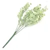 Fleurs décoratives 3 têtes en plastique artificielle fête de mariage décoration Simulation marguerite faux bouquet de fleurs maison chambre bureau ornement