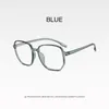 Güneş Gözlüğü Anti Mavi Işık Şeffaf Gözlükler Kadın Retro Büyük Boy Optik Gözlükler Kadın Düzensiz Miyopi -1.0 ila -6.0