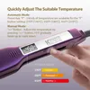 Hårrätare Kipozi Professional StraceTer Flat Iron med digital LCD -skärm Dubbelspänning Instant Heat Curling Gift 231128