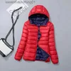 Women's Down Parkas 4XL 2023 New Women Down Jacket Winter Coat Fe Hooded Parkas Short Outwear Thin Warmth Overcoat L231129