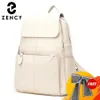 Zency Fashion Soft أصلي من الجلد الكبير نساء على الظهر عالي الجودة من السيدات يوميًا كيس سفر حقيبة سفر.