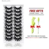 False Eyelashes GROINNEYA Lashes 5/10 Pairs 3D Faux Mink Lashes Fluffy Soft Wispy Volume Natural long False Eyelashes Reusable Eyelashs Makeup Q231129