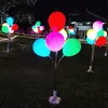 Ballon lumineux LED à 5 têtes de 1.5M, lumière extérieure étanche, boule à bulles lumineuse, lumière de paysage