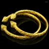 Bangle Adixyn Dubai Bangles For Women Men Gold Color Dragon Bracelet Ethiopian/India/African Jewelry