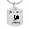 Cremation Jewelry Stainless Steel Dog Urn Pendant Necklace Memorial Ash Keepsake Charm Pet Ashes Necklace Jewelry239S