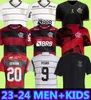 2023/24 Flamengo Soccer Jersey 2024 E. Ribeiro Thiago Maia Pedro Matheuzinho Camisa de fútbol Mens Gabi de Arrascaeta David Luiz B. Henrique Home Away de la tercera camisa de fútbol