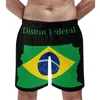 Shorts masculino distrito brasil mapa bandeira anime beachclassic cordão ajustável respirável secagem rápida praia shortsbasketba