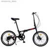 Fietsen 20 inch 7 9 snelheden Road Vouwfiets Variabele snelheid Opvouwbare Doub Schijfrem Volwassen kinderen Licht stalen frame Kleine Bicyc Q231129