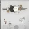 Horloges murales de luxe esthétique grande taille Design créatif mode montre Restaurant Simple Reloj Pared salon décoration