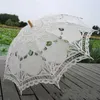 Parasol en dentelle parapluie de mariage élégant parapluie en dentelle coton broderie ivoire Battenburg H10152705