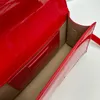 24K Tasarımcı Çanta El Crossbody Çanta Jacquemues Retro Kadınlar Büyük Kırmızı Lüks Lake Deri Deri Omuz Çanta Çanta Klasik Flip Metod Sopa Çantası Cep Telefon Çantası