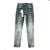 Paarse jeans ontwerper Jean Mens denim broek Fashionbroek rechte ontwerp retro straatkleding casual hevel vrouwen Robin D15M