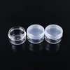 3g 5g 8g 10g 15g 20g Clear Plastic Cosmetic Container Jars With PE Lids Cosmetic Cream Pot Makeup Eye Shadow Nails Powder Jewelry Bottl Uwod