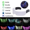 أضيء نظارات مضيئة ملونة LED Electronic Visor Eyeglasses Light Encord