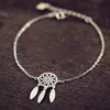 Charm Bracelets Alloy Dreamcatcher Feather Bracelets Dream Catcher Fashion Accessories Creative Birthday Gift