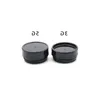 Empty Cosmetic Containers with Lids 3g Plastic Small Refillable Travel Bottle Leak Proof Round Black Jars for Slime Sample Lotion Cream Gkkk