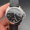 Guardia da uomo per orologio Panerrais Temperamento orologio dello zaffiro specchio svizzero di movimento automatico Dimensione da 44 mm cinghia in mezzo a mucca con fibbia ago originale HCS6