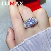 Anneaux de mariage 2023 DJMAX 5ct diamant pour femmes originales 925 en argent sterling de qualité supérieure Ladys bague élégante 231129