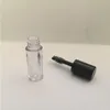 08ml mini frasco de tubo de rímel vazio transparente/garrafa/recipiente de plástico com tampa preta para rímel médio de crescimento de cílios lxxkp