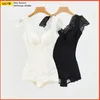 Kol şekillendirici kadınlar shapewear bodysuit bra vücut seksi dantel üstleri düz karın slimm bel doğum sonrası şekillendirme giysileri kalça kaldırıcı 231129