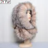 Wide Brim Hats Bucket Sell Winter Women Natural Fur Scarves Lady Warm Fluffy Real Hat Scarf Luxury Knit Genuine Hooded 231128