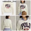 New 23ss Designer Ralphs Autumn Laurens Sweater fashion brand Early Ralph Autumn New Round Neck Long Sleeve Letter White mens womens Sweater