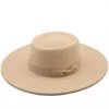 9,5 cm de largura largura lisa black -chat chapéu boater mulher lã fedora chapé com chapéu com browknot vintage wedding panamá tampas