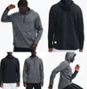 LU- 322 Felpe con cappuccio da uomo Pullover da esterno Sport Manica lunga Yoga Wrokout Outfit Uomo Giacche larghe Maglione Abbigliamento fitness dfhyd