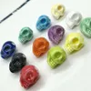 100pcs lot Mix Color Skull Ceramic Beads 13x14mm Hole1 6mm Loose Ceramics Beads For Jewelry Making DIY Bracelet Accessories273D