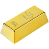 Jeux de fête Artisanat Réplique Gold Bar Fake Golden Brick Blion Film Prop Nouveauté Cadeau Blague Porte-Papier Pour Halloween Western Dhfcu