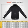 Men's Down Parkas Women Outdoor Electric USB Heating Sweaters Hoodies men Winter Warm Heated Clothes Charging Heat Jacket Sportswear 231128