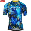 Wielertrui Sets Astana Raudax MTB Fiets Set Korte Mouw Ademende Kleding Maillot Ropa Ciclismo Uniform Pak 231128