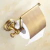 Antique Brass Paper Towel Rack European Style Vintage Paper Holder Toilet Paper Tissue Box Bathroom Accessories Roller Holders1912