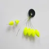 Acessórios de pesca atacado 480 pçs 80 pacotes oval mini float bobber rig fazendo feijão flutuante redyellowmix sete contas estrela 00073 231128