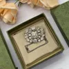 Luxo feminino designer marca carta flor cheia de diamante pulseira conjunto com cristal água diamante pulseira charme casamento festa de natal presente de casamento