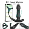 Giocattoli anali Spinta maschile Plug anale Vibratori APP Bluetooth Controllo wireless Massaggiatore prostatico 3 IN 1 Anello per pene ritardato Giocattoli sessuali per uomini 18 231128